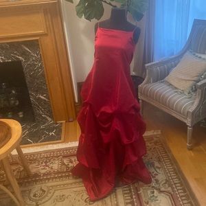Red David’s Bridal Child’s Mermaid Dress